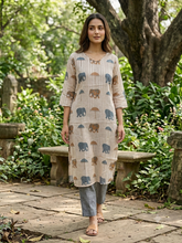 PREMIUM LINEN ZARI KURTIS 0515