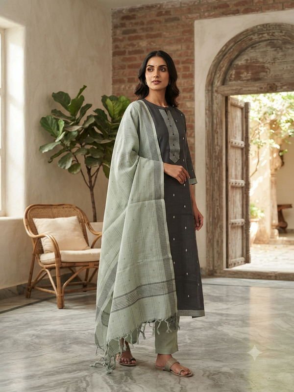 PREMIUM HANDLOOM COTTON SALWAR SETS 0333