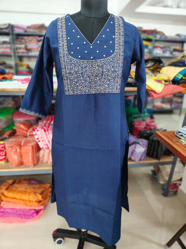 PREMIUM FESTIVE WEAR VATICAN SILK KURTIS 0498