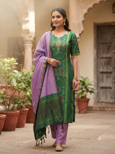 PURE HANDLOOM POCHAMPALLY IKKAT SILK SALWAR SETS 0555