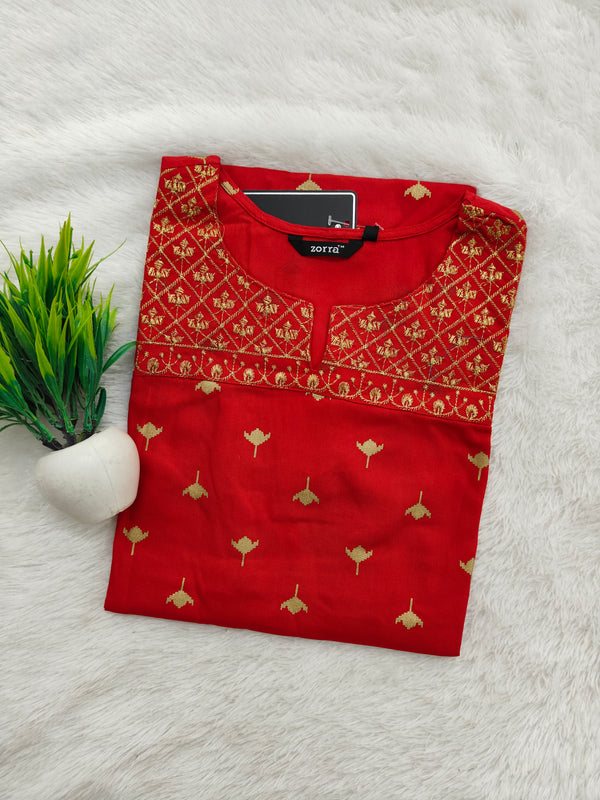 EMBROIDERY OFFICE/ COLLEGE WEAR KURTIS 0456