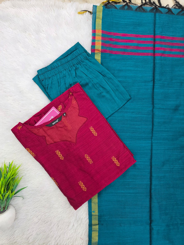 HANDLOOM RAW SILK SALWAR SETS 2222