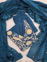 TEAL BLUE JAIPUR COTTON UMBRELLA SALWAR SETS 0549