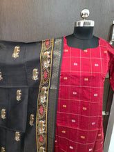 PREMIUM RAW SILK KURTI WITH KALAMKARI DUPPATTA 0509