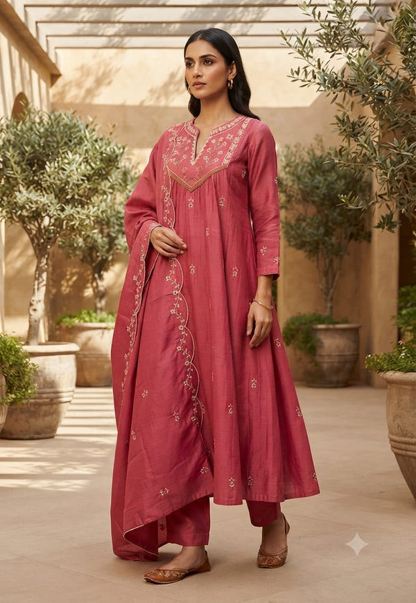 PARTY WEAR ANARKALI KURTA SETS 0623