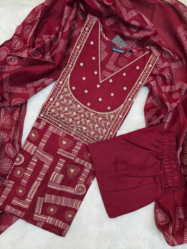 LILY PREMIUM VATICAN SILK ETHNIC SALWAR SET 0541