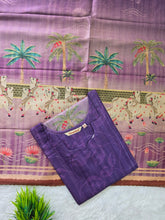 PREMIUM TUSSAR SILK KURTI +DUPPATTA 0658