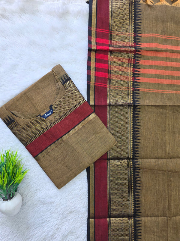 PREMIUM KANCHI COTTON KURTI + DUPATTA 0479
