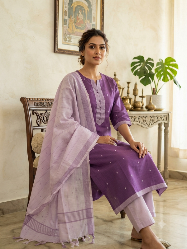 PREMIUM HANDLOOM COTTON SALWAR SETS 0333