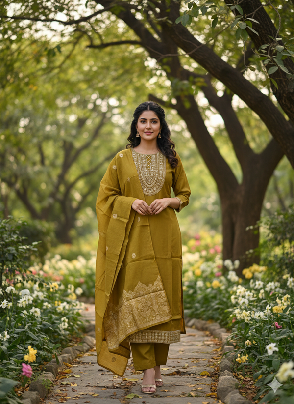 PREMIUM VATICAN SILK 3 PCS SALWAR SETS 0522