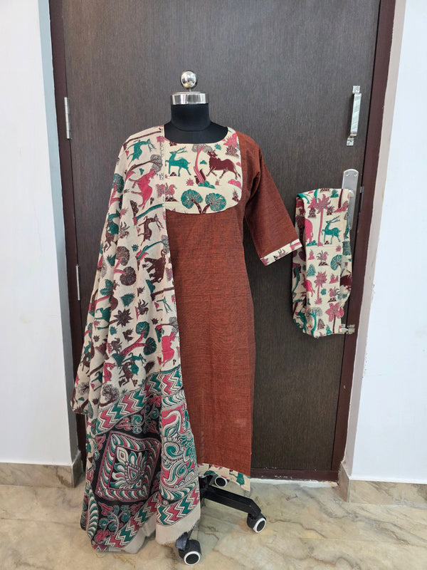 KALAMKARI COTTON SALWAR SETS / 0564