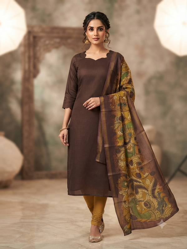 PREMIUM KOTA DORIA KURTI WITH DUPATTA SET 0636