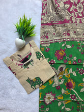 HAND PAINTED KALAMKARI COTTON KURTI +DUPPATTA 0561