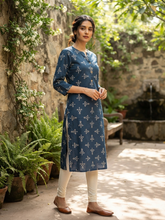 PREMIUM COTTON KURTIS BLUE 0642