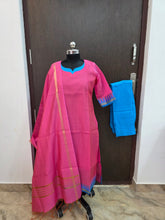 TRADITIONAL HANDLOOM SILK SALWAR SETS 0611