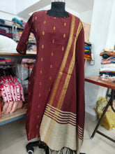 PREMIUM RAW SILK KURTI +GRAND DUPATTA 0495