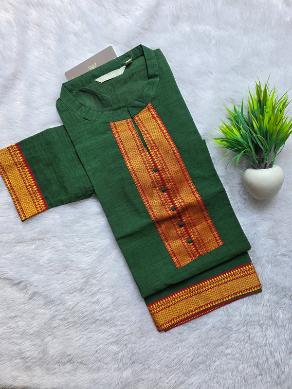 BUDGET FRIENDLY TRADITIONAL MANGALGIRI COTTON KURTIS 0233