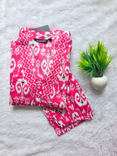 V - COLLAR NECK COTTON A-LINE CO-ORD SETS / 0578