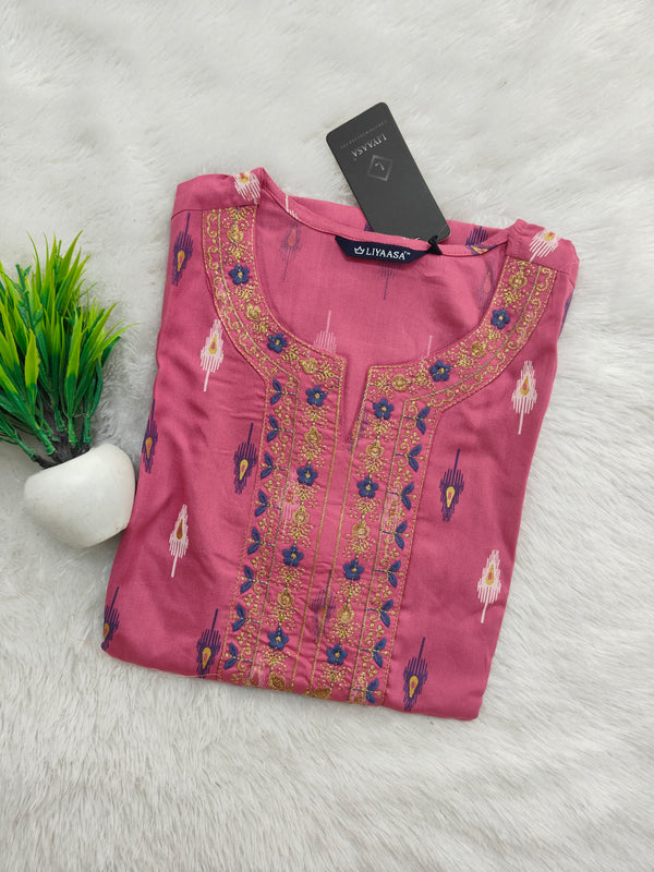 EMBRODIERY OFFICE /COLLEGE WEAR KURTIS 0456