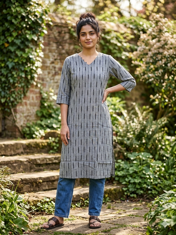 POCHAMPALLY IKKAT COTTON KURTIS 0576