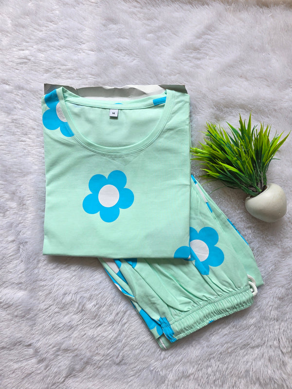 WOMEN'S NIGHT SUIT SETS(Tshirt+ Pant) 0529