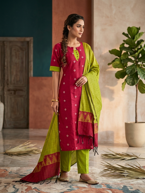 PREMIUM RAW SILK SALWAR SETS 0653