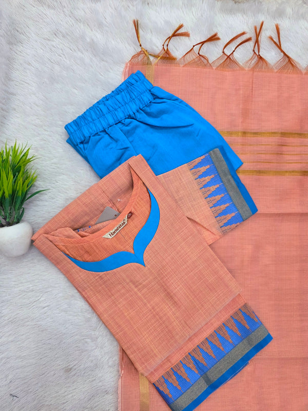 TRADITIONAL HANDLOOM SILK SALWAR SETS 0611