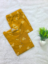 MUSTARD PREMIUM FLEX COTTON CO-ORD SETS 0618