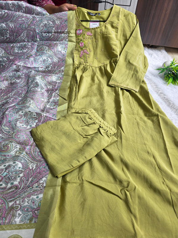 MUL CHANDERI & KALAMKARI INSPIRED SALWAR SETS 0565