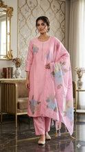 PREMIUM ROMAN SILK DESIGNER SALWAR SET 0555