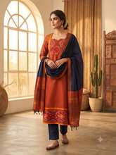 PURE HANDLOOM POCHAMPALLY IKKAT SILK SALWAR SETS 0555