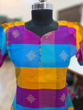 PREMIUM MULTI COLUR RAW SILK KURTIS 0514