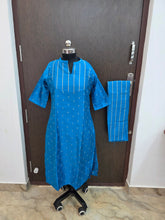 TURQUISE BLUE RAW SILK CO-ORD SETS 0614