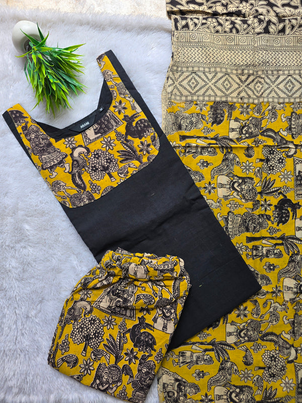 PREMIUM KALAMKARI COTTON SALWAR SETS / 0564