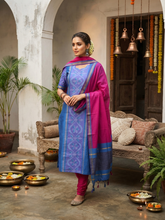 PURE HANDLOOM POCHAMPALLY IKKAT SILK SALWAR SETS 0555