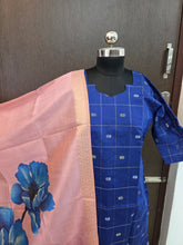 PREMIUM RAW SILK KURTI WITH KALAMKARI DUPPATTA 0509