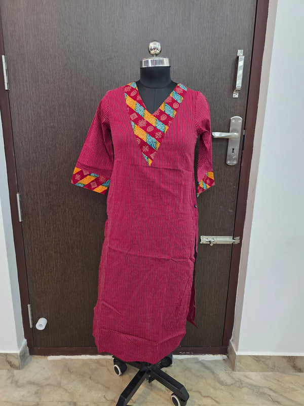JAIPUR KANTHA COTTON KURTIS 0560