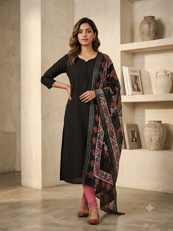 VATICAN SILK KURTI+DUPPATTA 0663