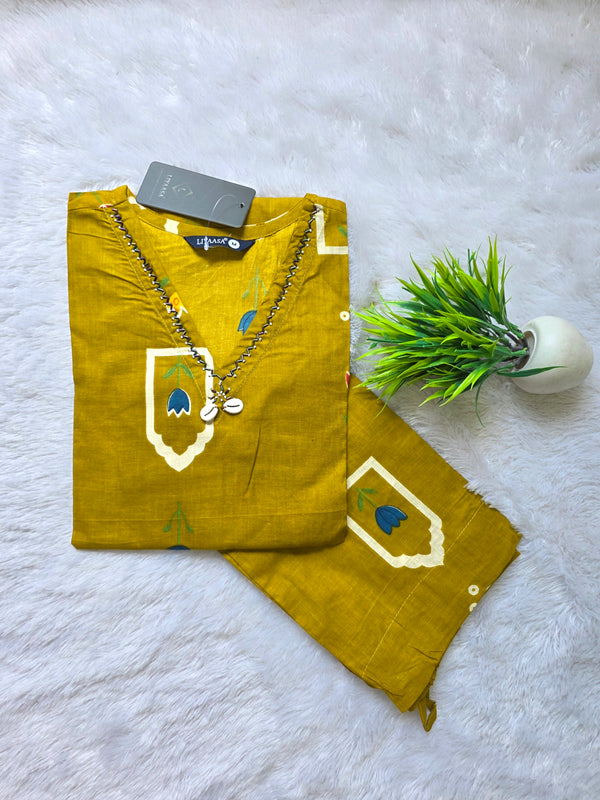 KALAMKARI THEMED CAMBRIC COTTON CO-ORD SETS 0559
