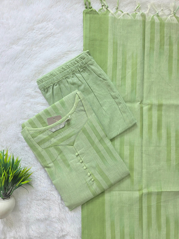 HANDLOOM IKKAT COTTON SALWAR SETS / 0111