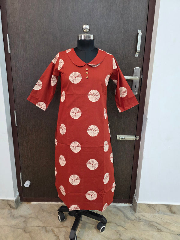 COTTON OFFICE /COLLEGE WEAR KURTIS 0563