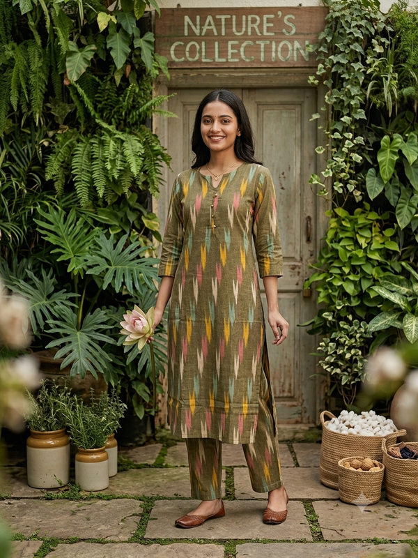 POCHAMPALLY IKKAT COTTON CO-ORD SETS 0590