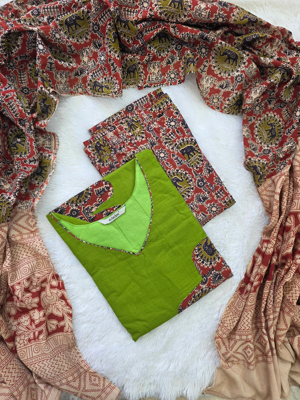 KALAMKARI COTTON SALWAR SETS 0624