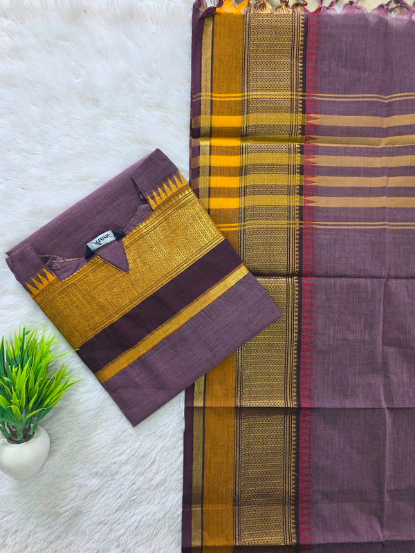 PREMIUM KANCHI COTTON KURTI + DUPATTA 0479