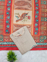 PREMIUM TUSSAR SILK KURTI +DUPPATTA 0658