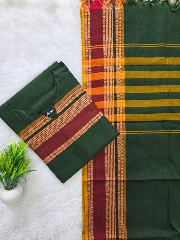 PREMIUM KANCHI COTTON KURTI + DUPATTA 0479