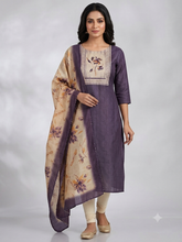 PREMIUM TUSSAR SILK KURTI +DUPPATTA 0658