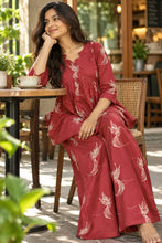 MAROON PEPLUM CO-ORD SETS 0654