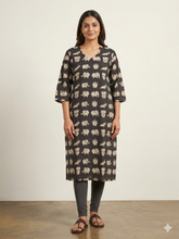 HAND PRINTED KALAMKARI KURTIS 0482