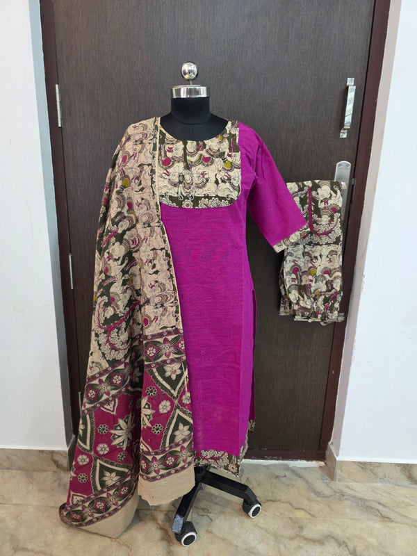 KALAMKARI COTTON SALWAR SETS / 0564